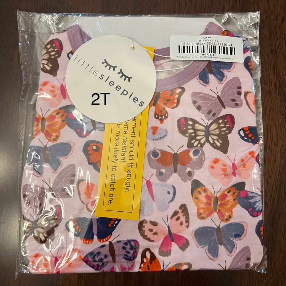 Little Sleepies Butterfly Kisses Size 2T